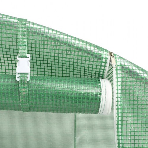 Drivhus med stålstel 12 m² - 4×3×2 m, grøn