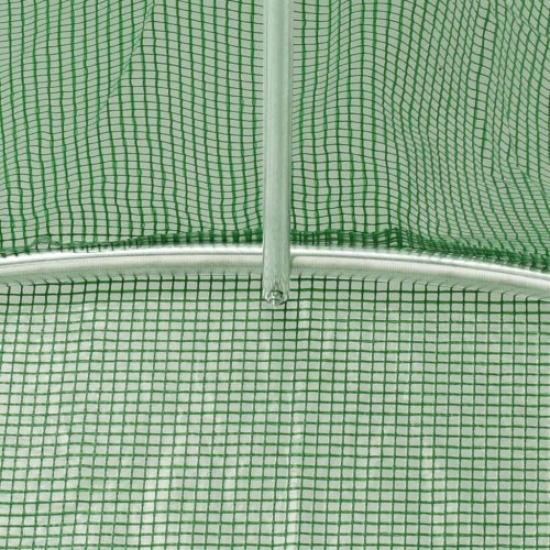 Drivhus med stålstel 12 m² - 4×3×2 m, grøn