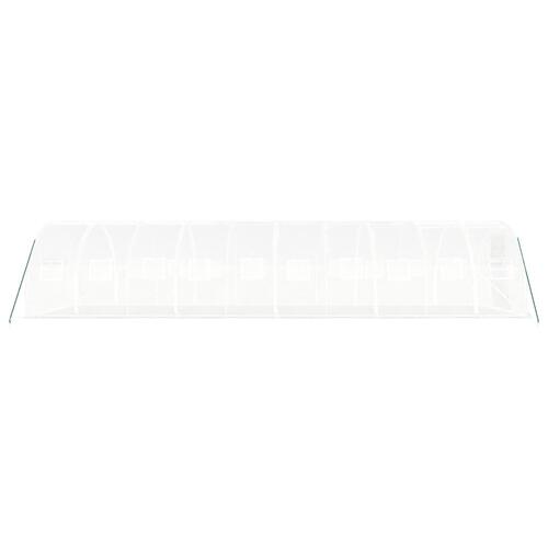Drivhus med stålstel 30 m² 10x3x2 m hvid
