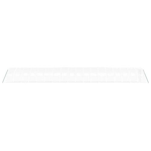 Drivhus med stålstel 72 m² 18x4x2 m hvid