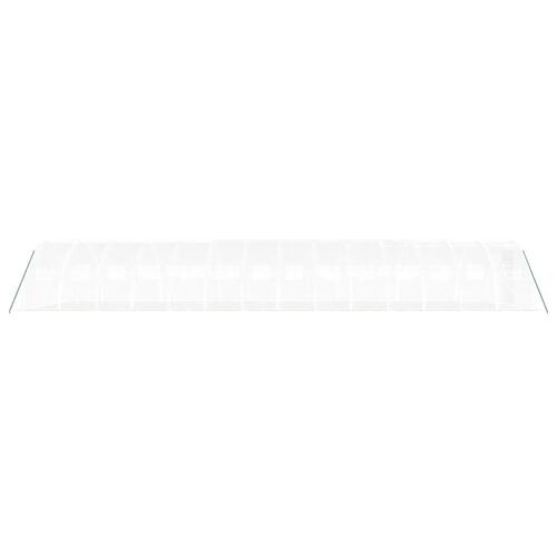 Drivhus med stålstel 56 m² 14x4x2 m hvid