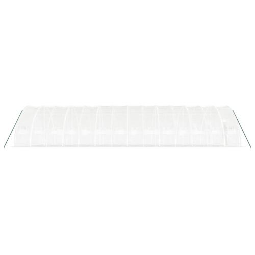 Drivhus med stålstel 84 m² 14x6x2,85 m hvid