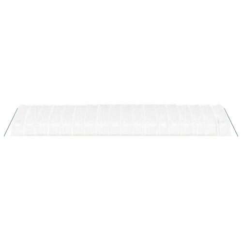 Drivhus med stålstel 108 m² 18x6x2,85 m hvid
