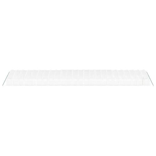 Drivhus med stålstel 144 m² 24x6x2,85 m hvid