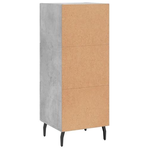 Skænk 34,5x34x90 cm konstrueret træ betongrå
