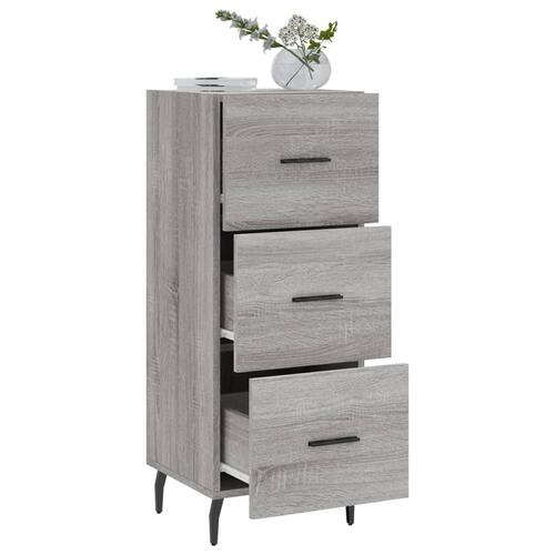 Skænk 34,5x34x90 cm konstrueret træ grå sonoma-eg
