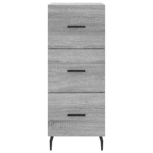 Skænk 34,5x34x90 cm konstrueret træ grå sonoma-eg