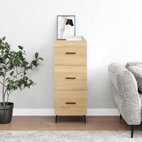 Skænk 34,5x34x90 cm konstrueret træ sonoma-eg