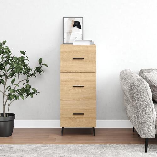Skænk 34,5x34x90 cm konstrueret træ sonoma-eg