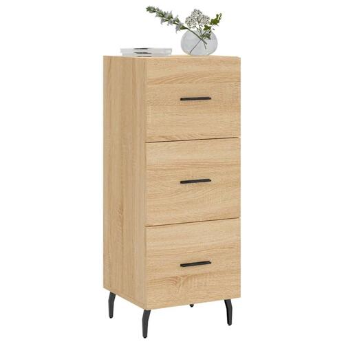 Skænk 34,5x34x90 cm konstrueret træ sonoma-eg