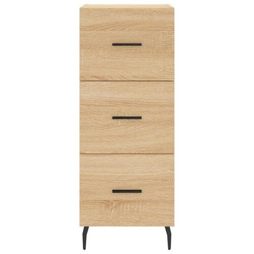 Skænk 34,5x34x90 cm konstrueret træ sonoma-eg