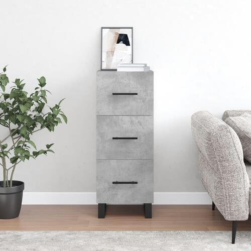 Skænk 34,5x34x90 cm konstrueret træ betongrå