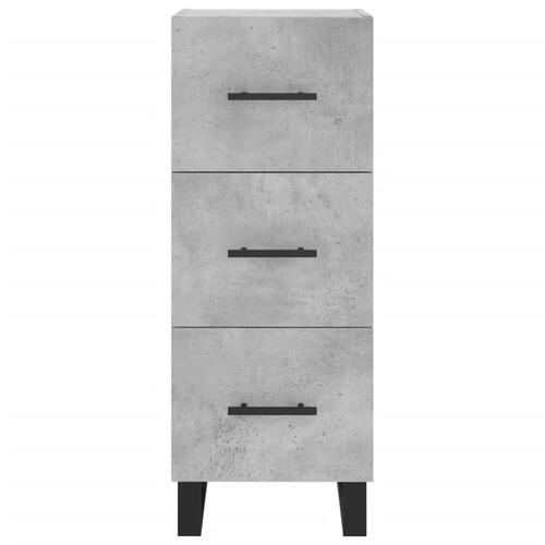 Skænk 34,5x34x90 cm konstrueret træ betongrå