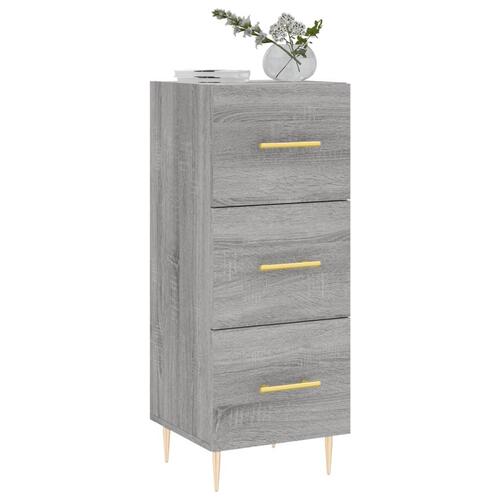 Skænk 34,5x34x90 cm konstrueret træ grå sonoma-eg