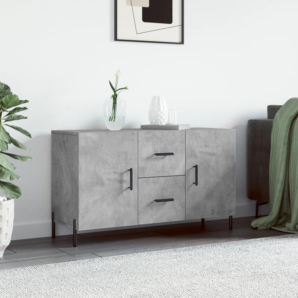 Skænk 100x36x60 cm konstrueret træ betongrå