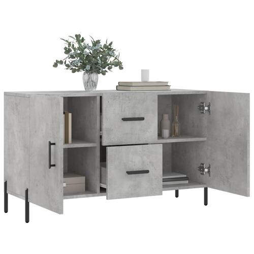 Skænk 100x36x60 cm konstrueret træ betongrå