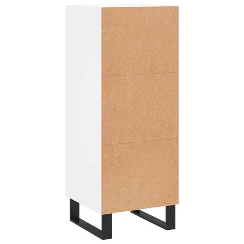 Skænk 34,5x34x90 cm konstrueret træ hvid