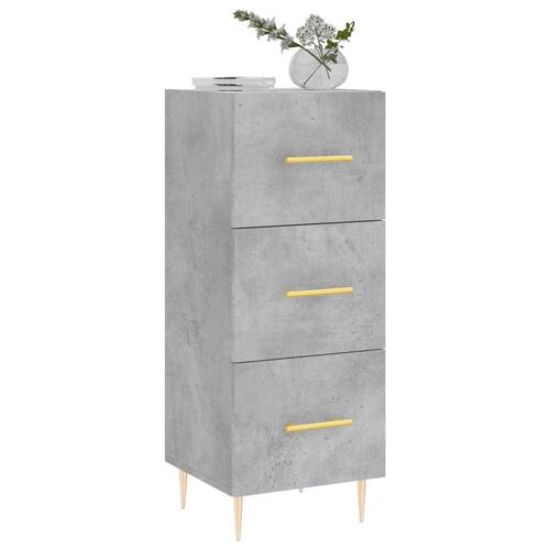 Skænk 34,5x34x90 cm konstrueret træ betongrå