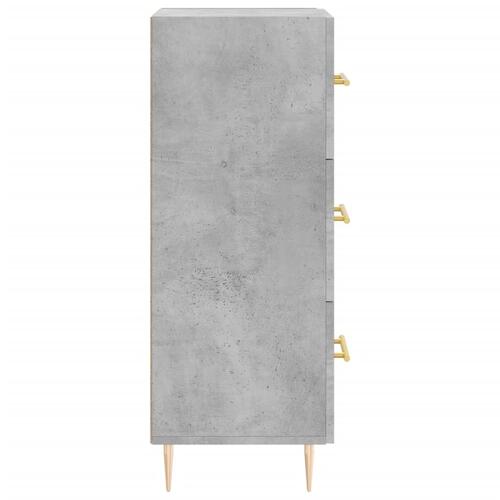 Skænk 34,5x34x90 cm konstrueret træ betongrå