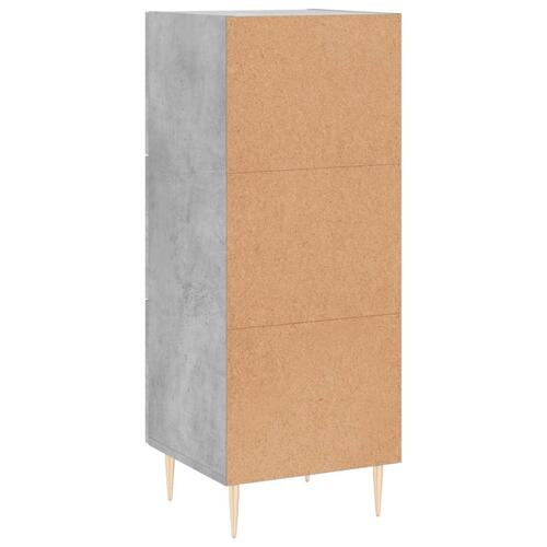 Skænk 34,5x34x90 cm konstrueret træ betongrå