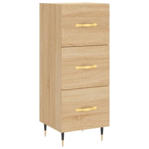 Skænk 34,5x34x90 cm konstrueret træ sonoma-eg