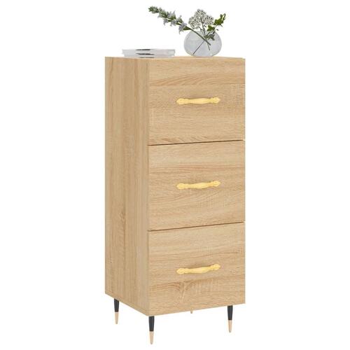 Skænk 34,5x34x90 cm konstrueret træ sonoma-eg