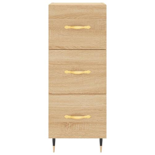 Skænk 34,5x34x90 cm konstrueret træ sonoma-eg