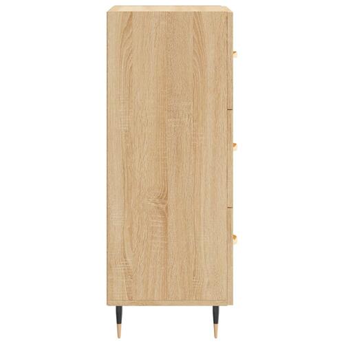 Skænk 34,5x34x90 cm konstrueret træ sonoma-eg