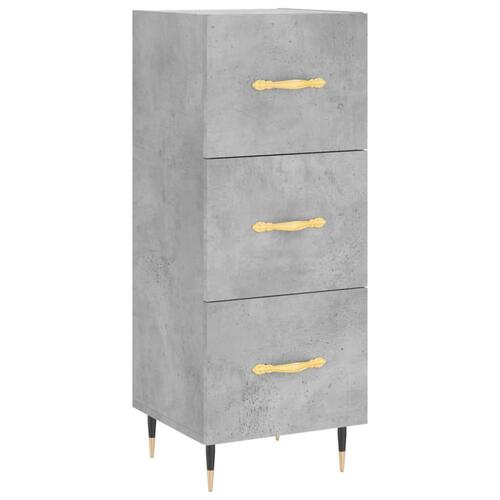 Skænk 34,5x34x90 cm konstrueret træ betongrå