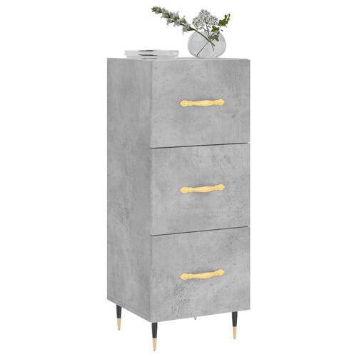 Skænk 34,5x34x90 cm konstrueret træ betongrå