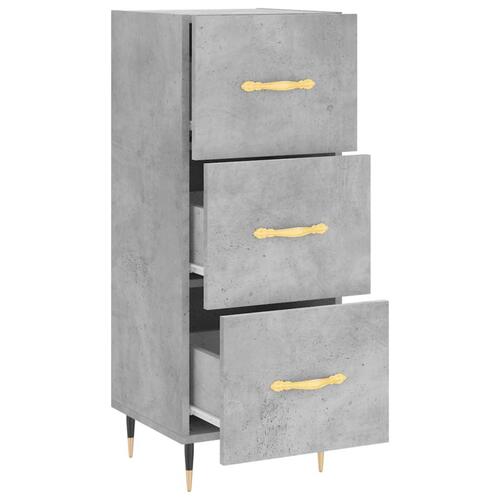 Skænk 34,5x34x90 cm konstrueret træ betongrå