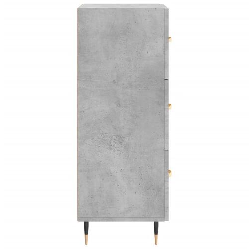 Skænk 34,5x34x90 cm konstrueret træ betongrå