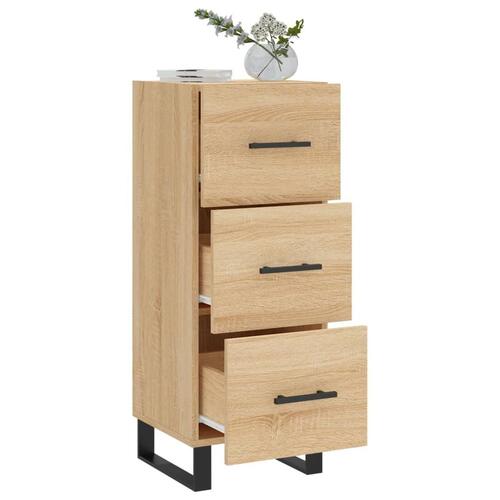 Skænk 34,5x34x90 cm konstrueret træ sonoma-eg