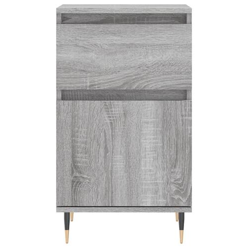 Skænke 2 stk. 40x35x70 cm konstrueret træ grå sonoma-eg