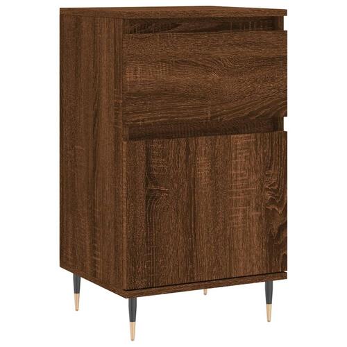 Skænk 40x35x70 cm konstrueret træ brun egetræsfarve