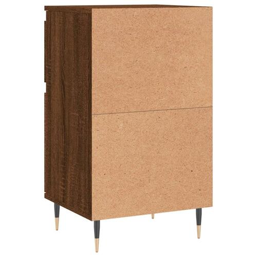 Skænk 40x35x70 cm konstrueret træ brun egetræsfarve