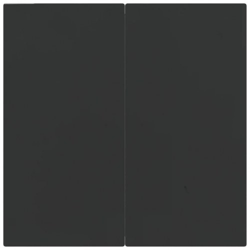 Spisebordssæt til haven 3 dele polyrattan og stål grå og sort