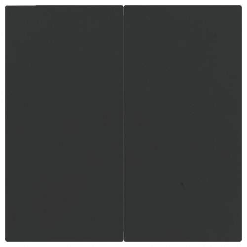 Spisebordssæt til haven 5 dele polyrattan og stål grå og sort