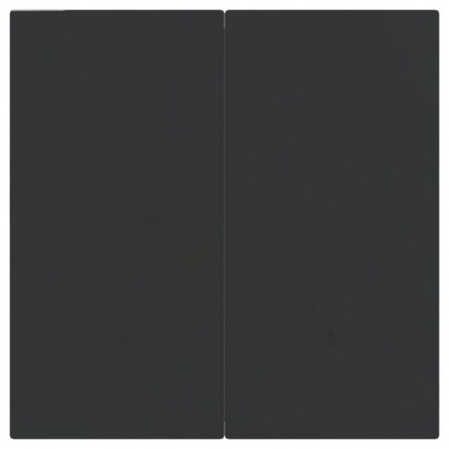 Spisebordssæt til haven 5 dele polyrattan og stål grå og sort