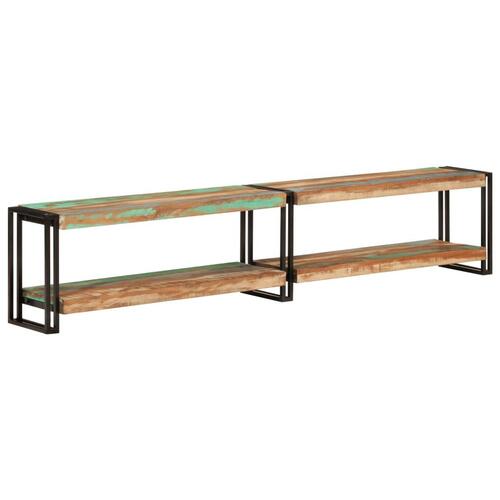 Tv-bord 200x30x40 cm massivt genbrugstræ