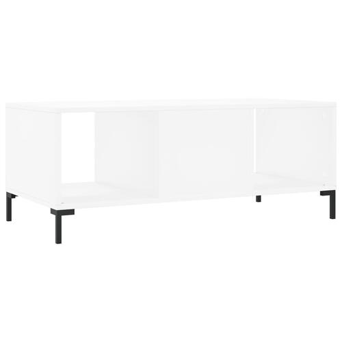 Sofabord 102x50x40 cm konstrueret træ hvid