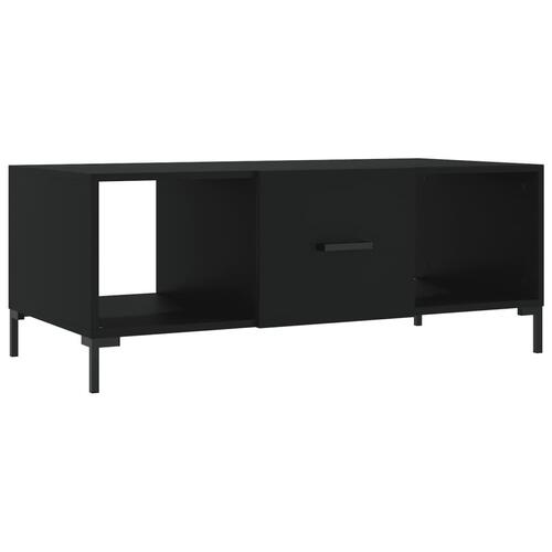 Sofabord 102x50x40 cm konstrueret træ sort