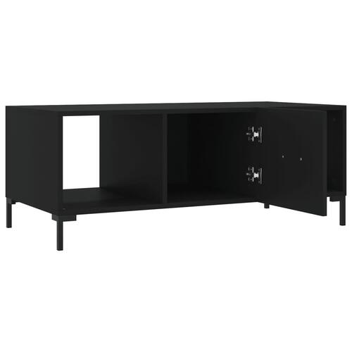 Sofabord 102x50x40 cm konstrueret træ sort
