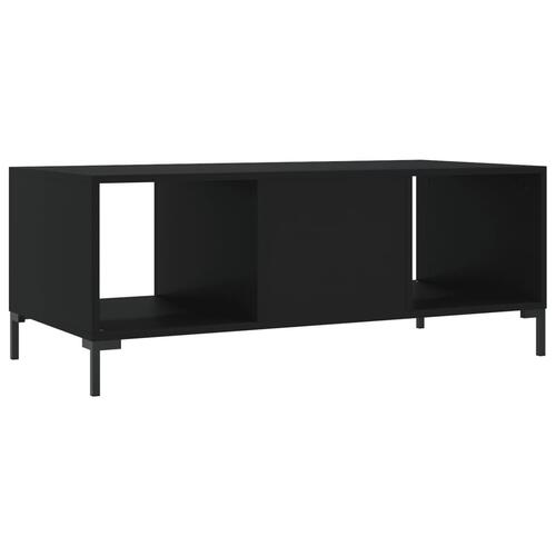 Sofabord 102x50x40 cm konstrueret træ sort