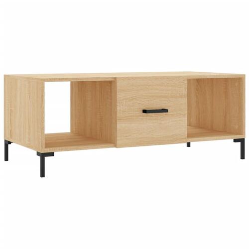 Sofabord 102x50x40 cm konstrueret træ sonoma-eg