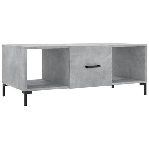 Sofabord 102x50x40 cm konstrueret træ betongrå