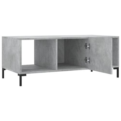 Sofabord 102x50x40 cm konstrueret træ betongrå