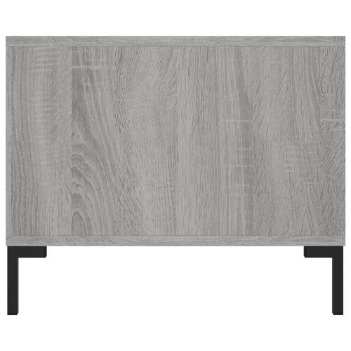 Sofabord 102x50x40 cm konstrueret træ grå sonoma-eg