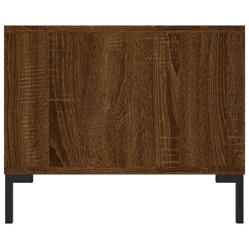 Sofabord 102x50x40 cm konstrueret træ brun egetræsfarve