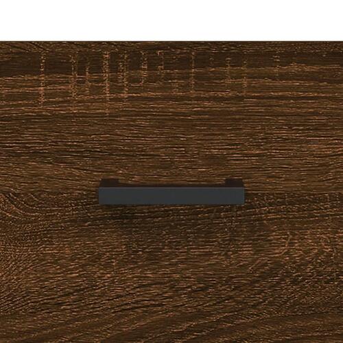 Sofabord 102x50x40 cm konstrueret træ brun egetræsfarve